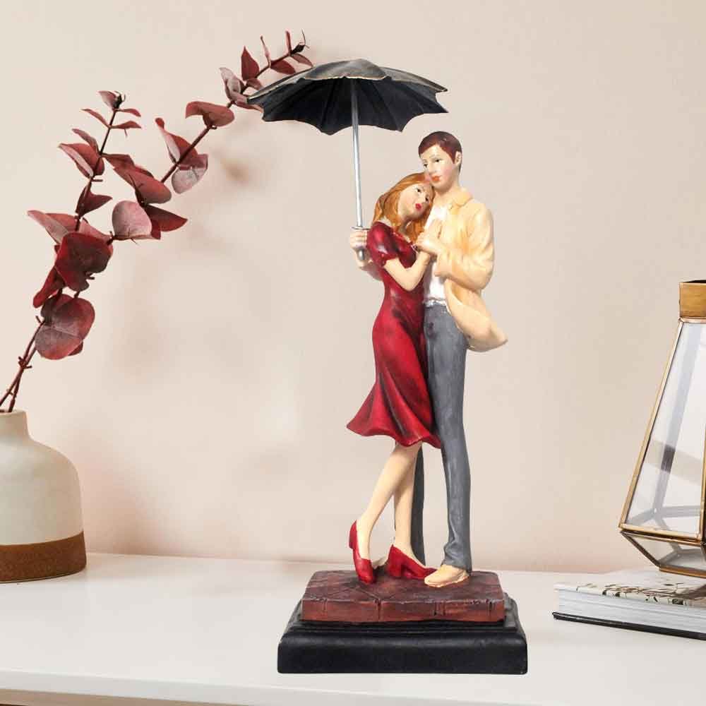 Umbrella Couple Figurine showpiece for marriage day gift 27 cm G90GX0029M