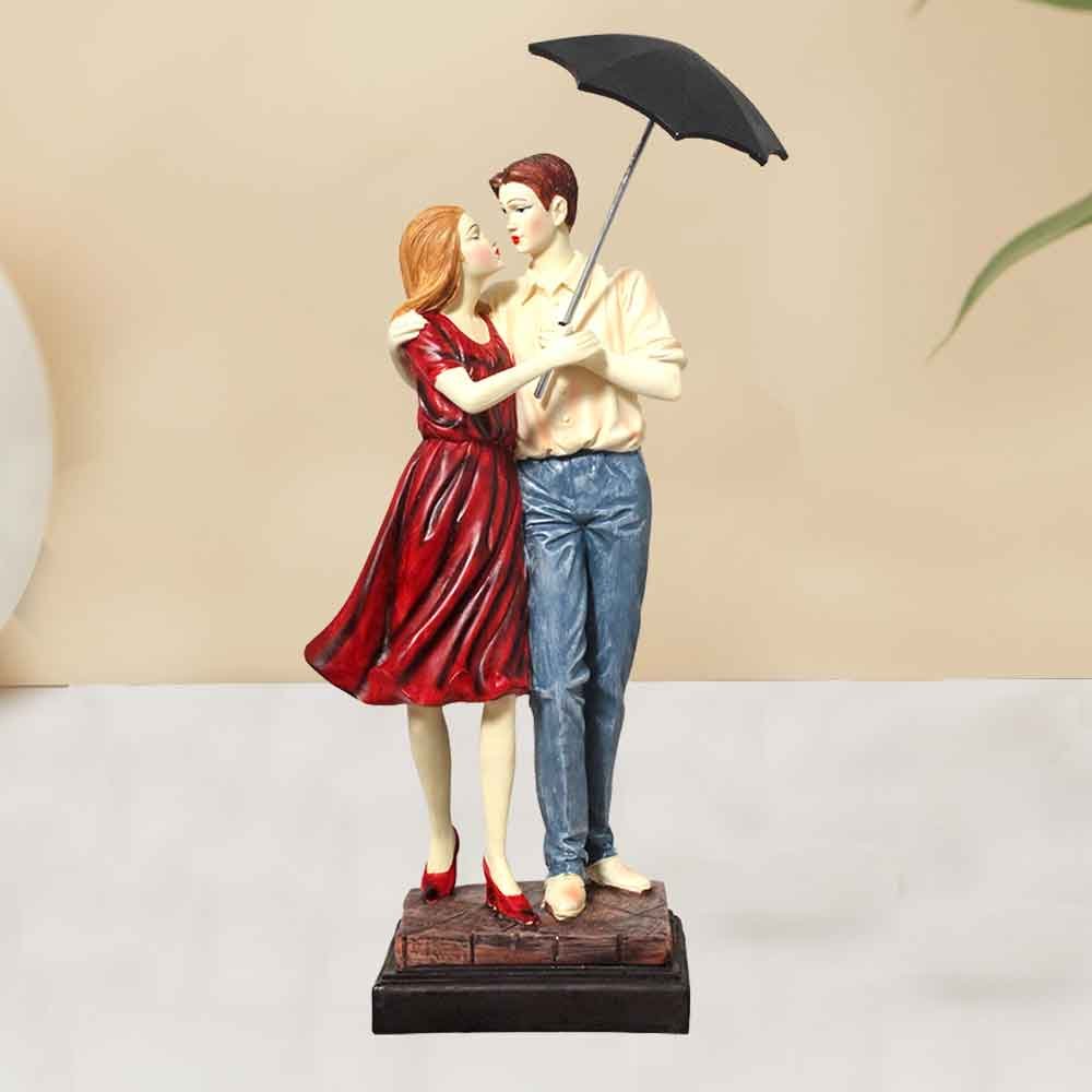 Umbrella Couple Statue for decoration and marriage anniversary gift 46 cm G90GX0032M
