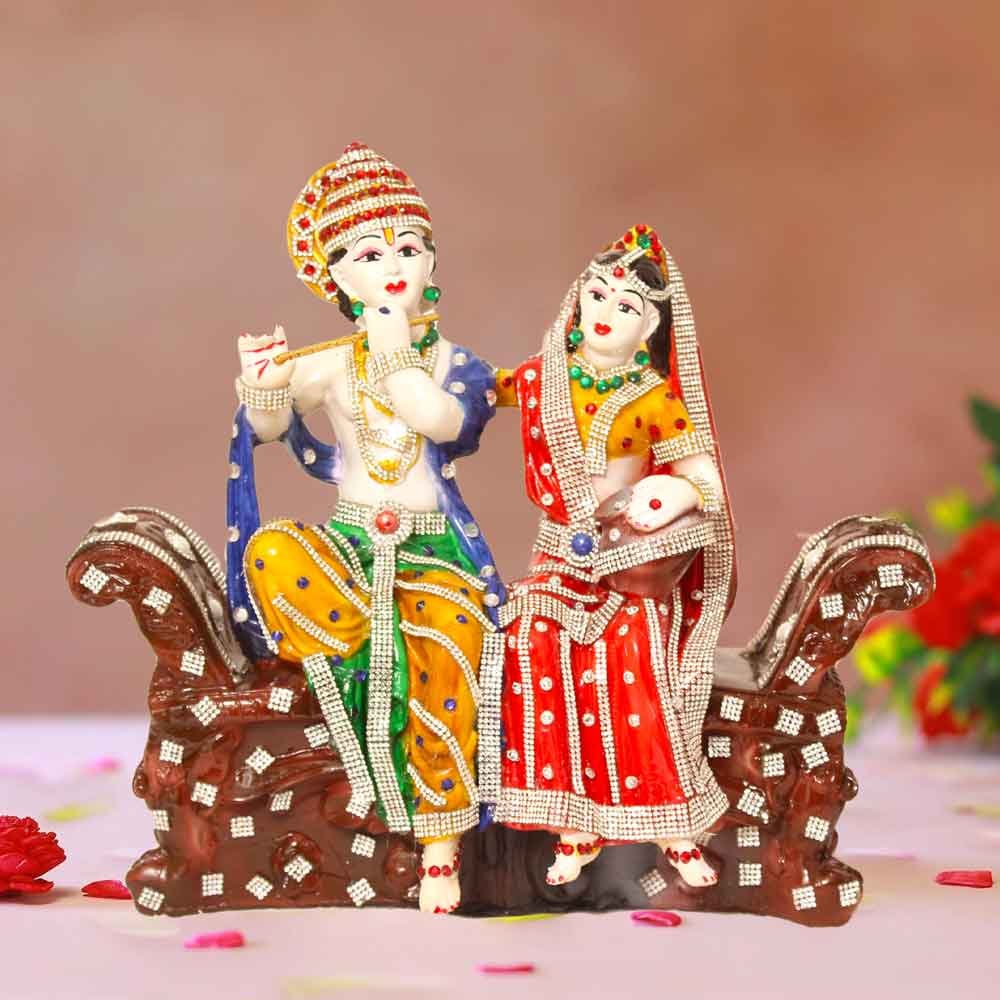 Radha Krishna Statue Religious Murti for office decoration and marriage gift 30 cm G98GX0003M