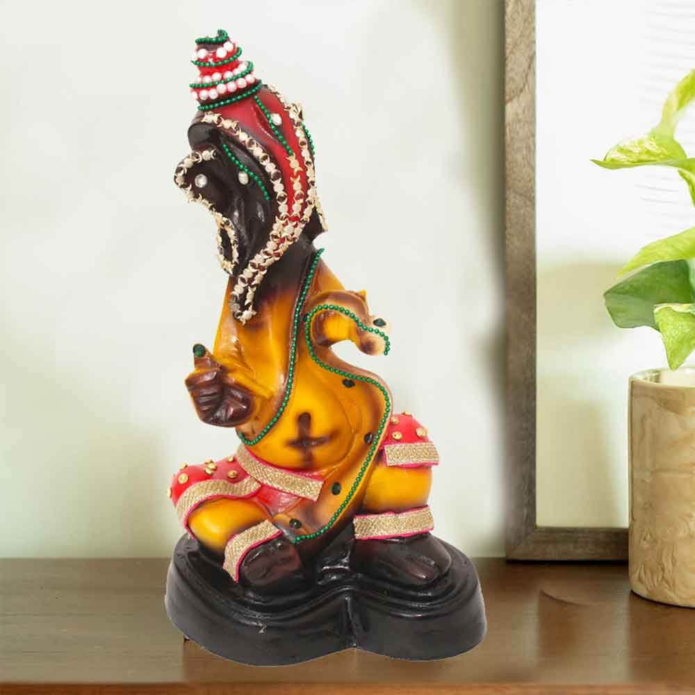 Jewellery Decorated Ganesha Statue idol for decoration 30 cm G98GX0042M