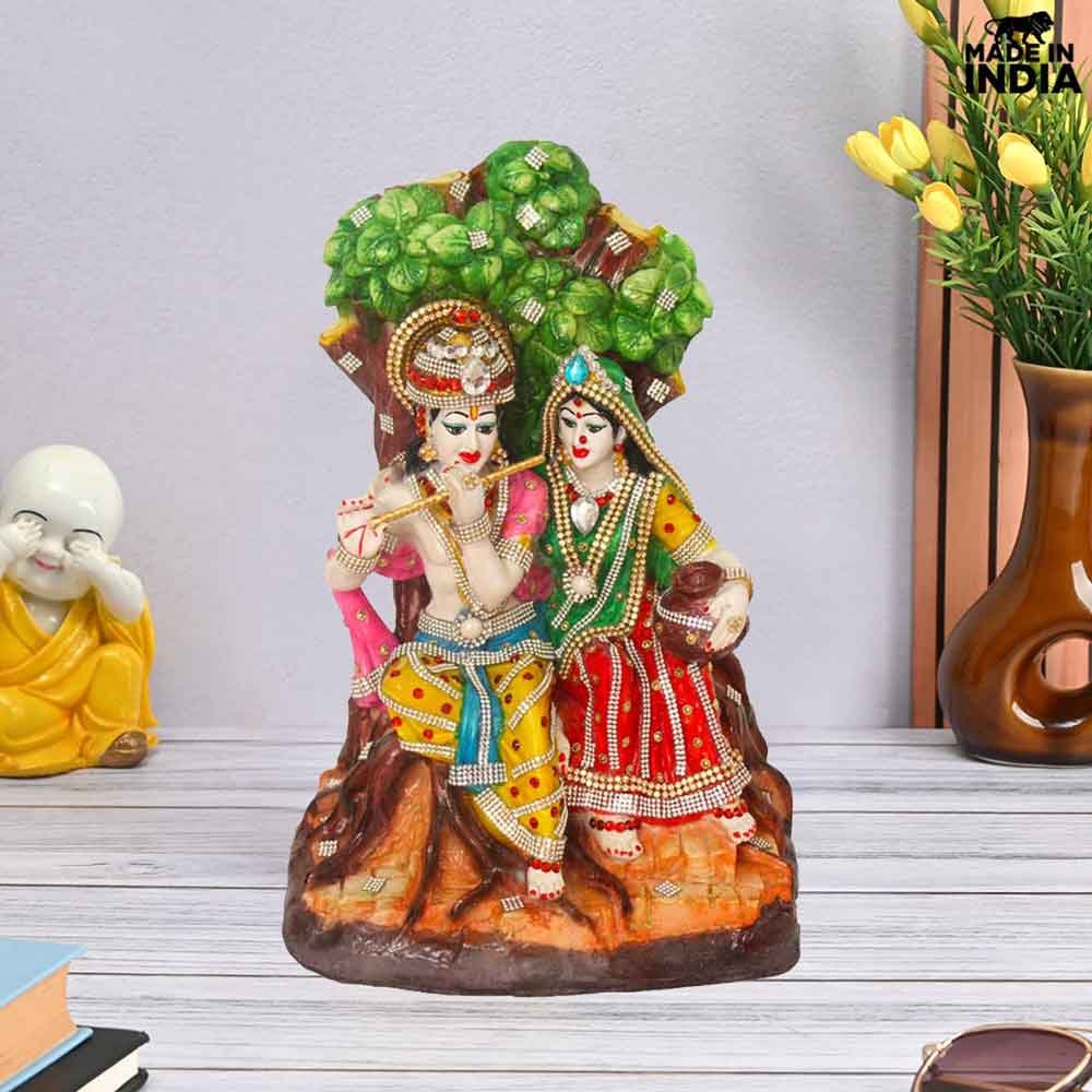 Ped Radha Krishna statue for janamashtami gift 34 cm G98GX0079M