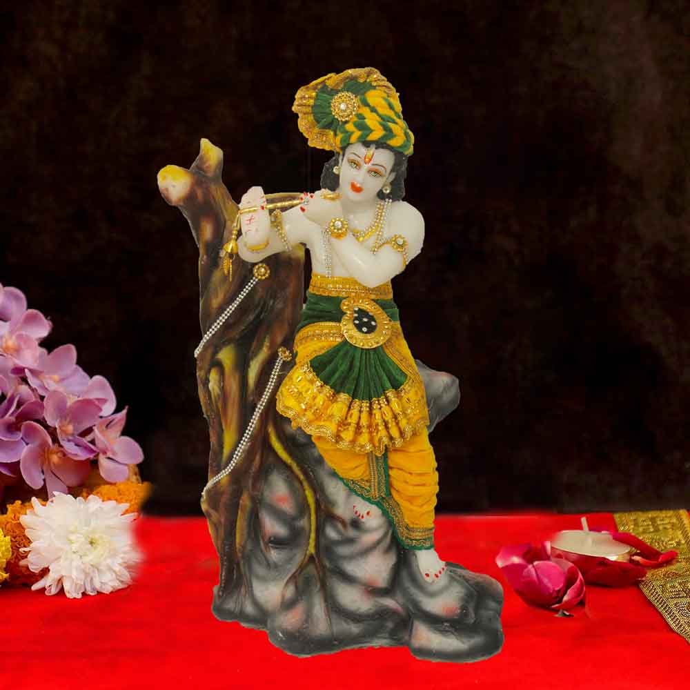Lord Krishna Statue with Poshak for gifting on marriage anniversary 51 cm G99GX0014Y