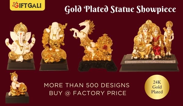 Gold & Silver Plated Statue